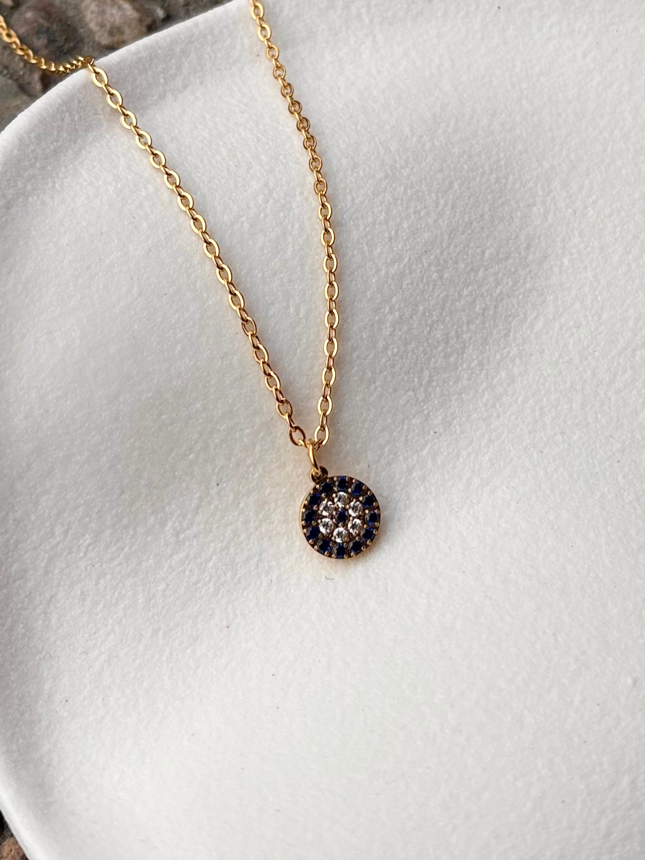 BLUE EVIL EYE NECKLACE